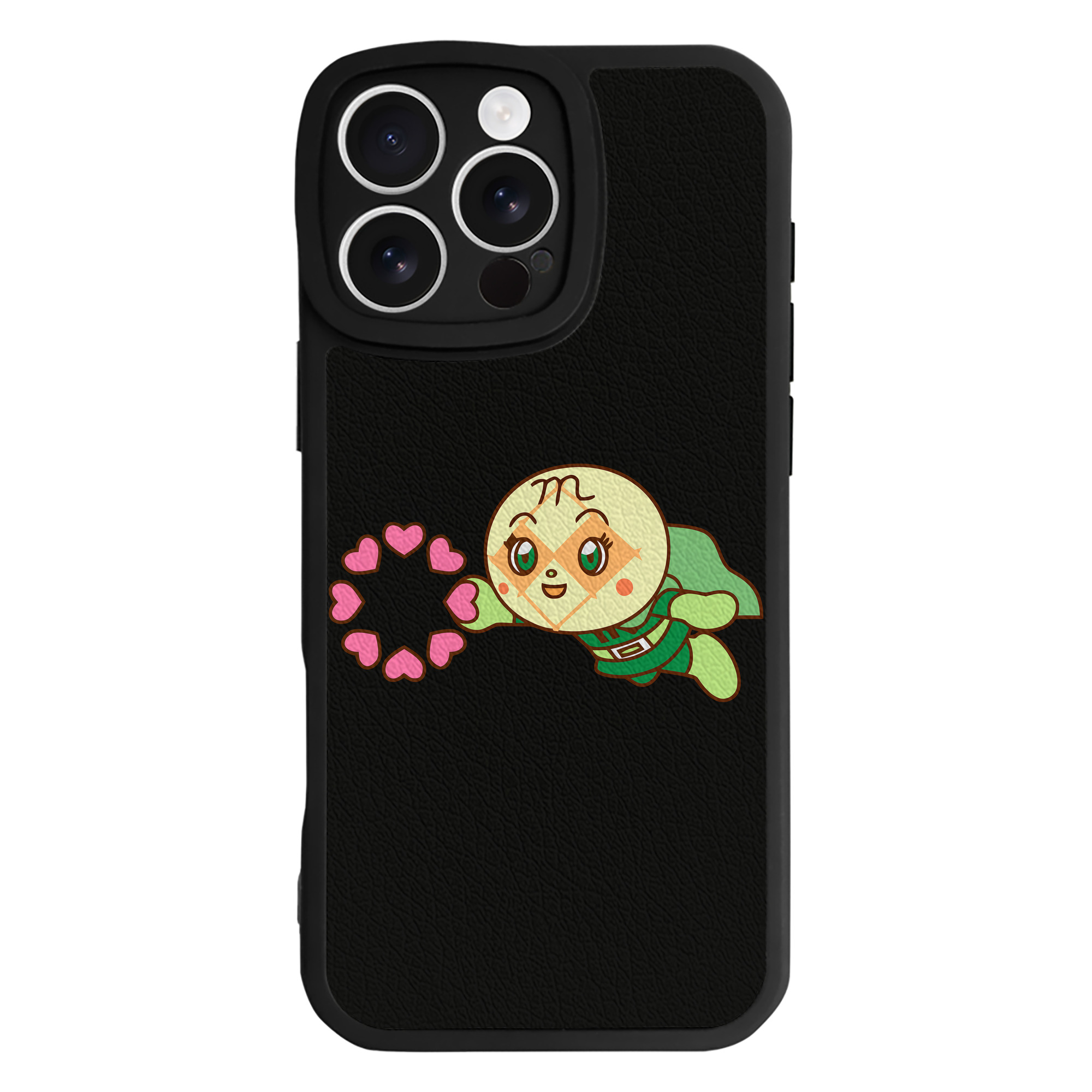 （画像用） アンパンマン Anpanman 【iPhone 16シリーズ対応】シリコンスマホケース（レザー調） 材質：シリコン
